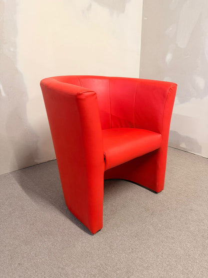 Roter Design Sessel Cocktailsessel Clubsessel