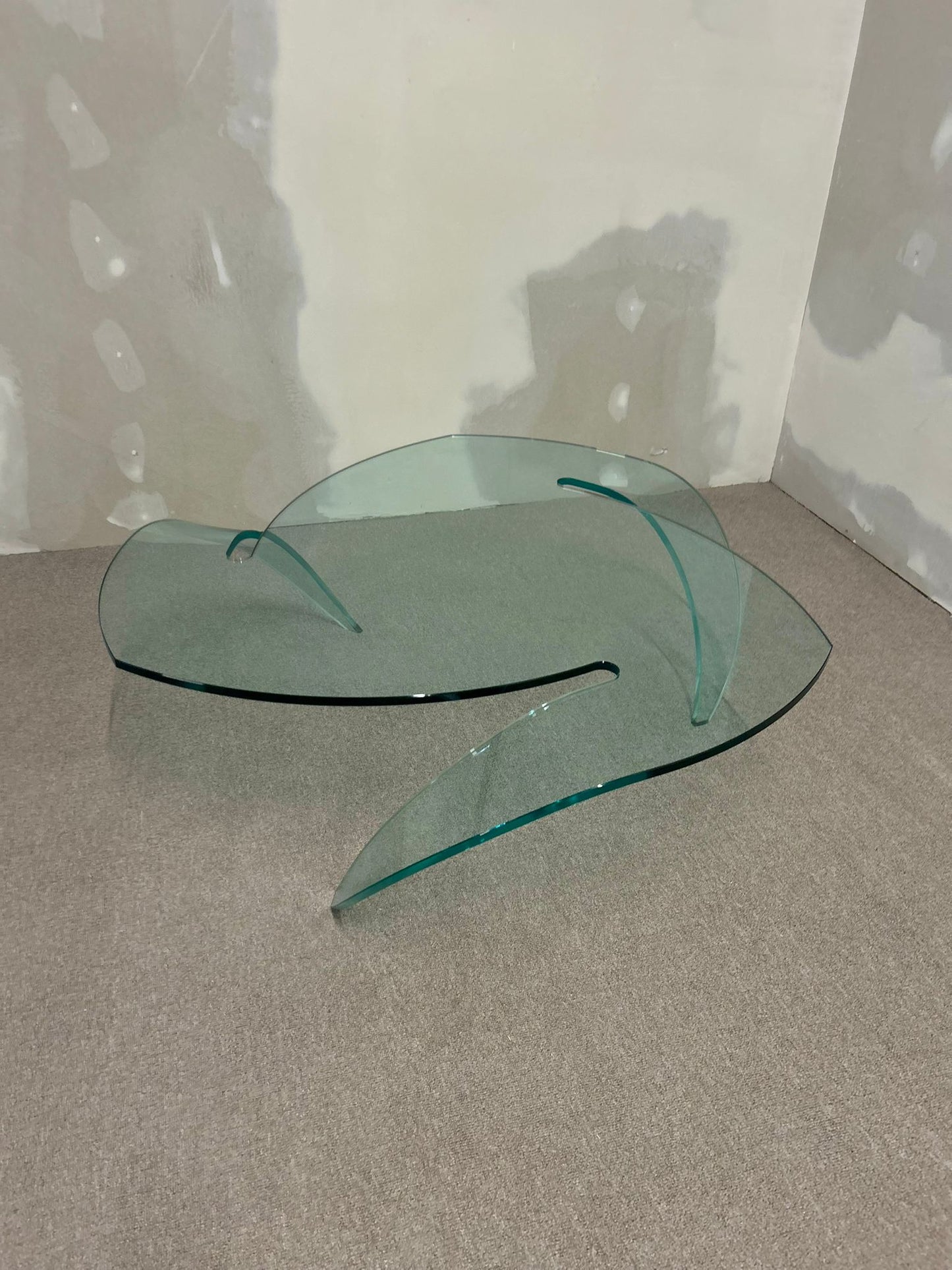 Design Glas Couchtisch Unikat Coffee Table Blickfang