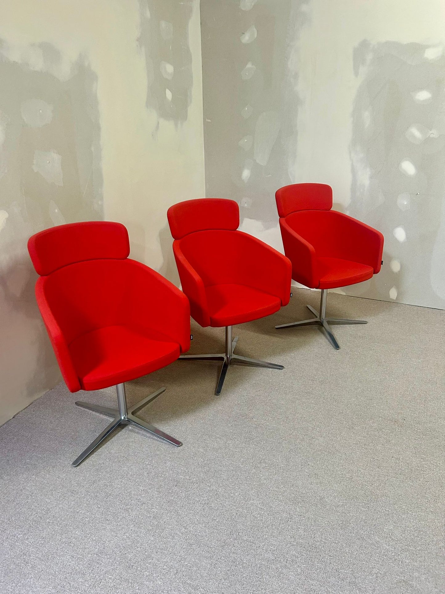 Bene Drehstühle Konferenz Stühle rot wie neu top Zustand,3x