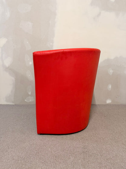 Roter Design Sessel Cocktailsessel Clubsessel