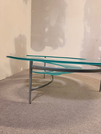 Cattelan Italia Couchtisch Spiralform Coffee Table Glastisch