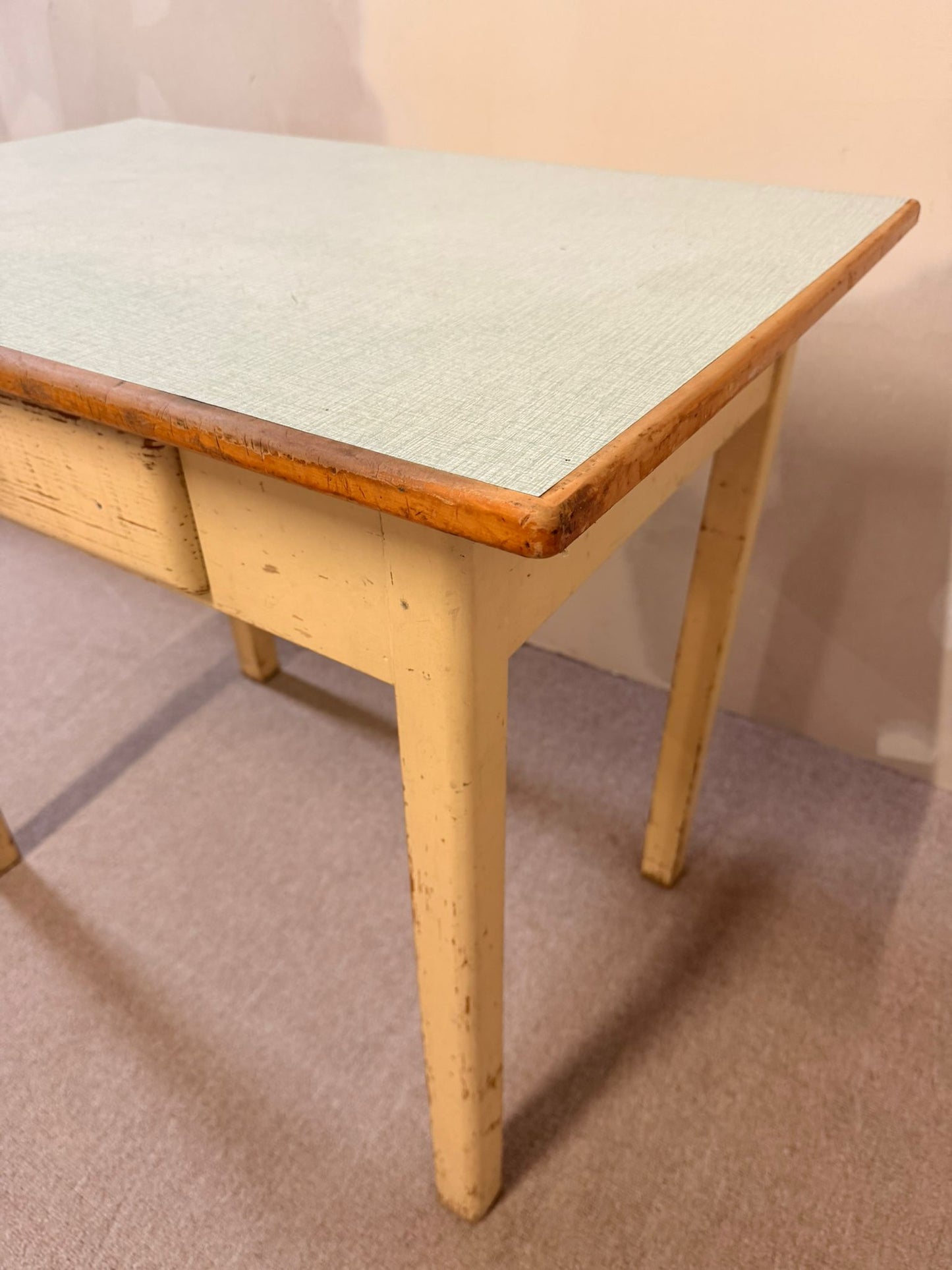 50`s vintage Tisch Küchentisch mit Schublade, Kelko Platte
