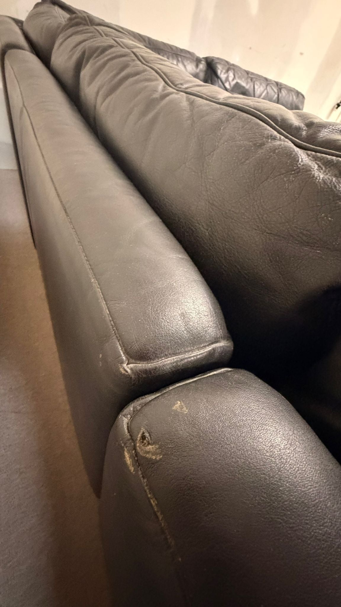 Modulares Postmodernes Vintage Leder Sofa von Ligne Roset