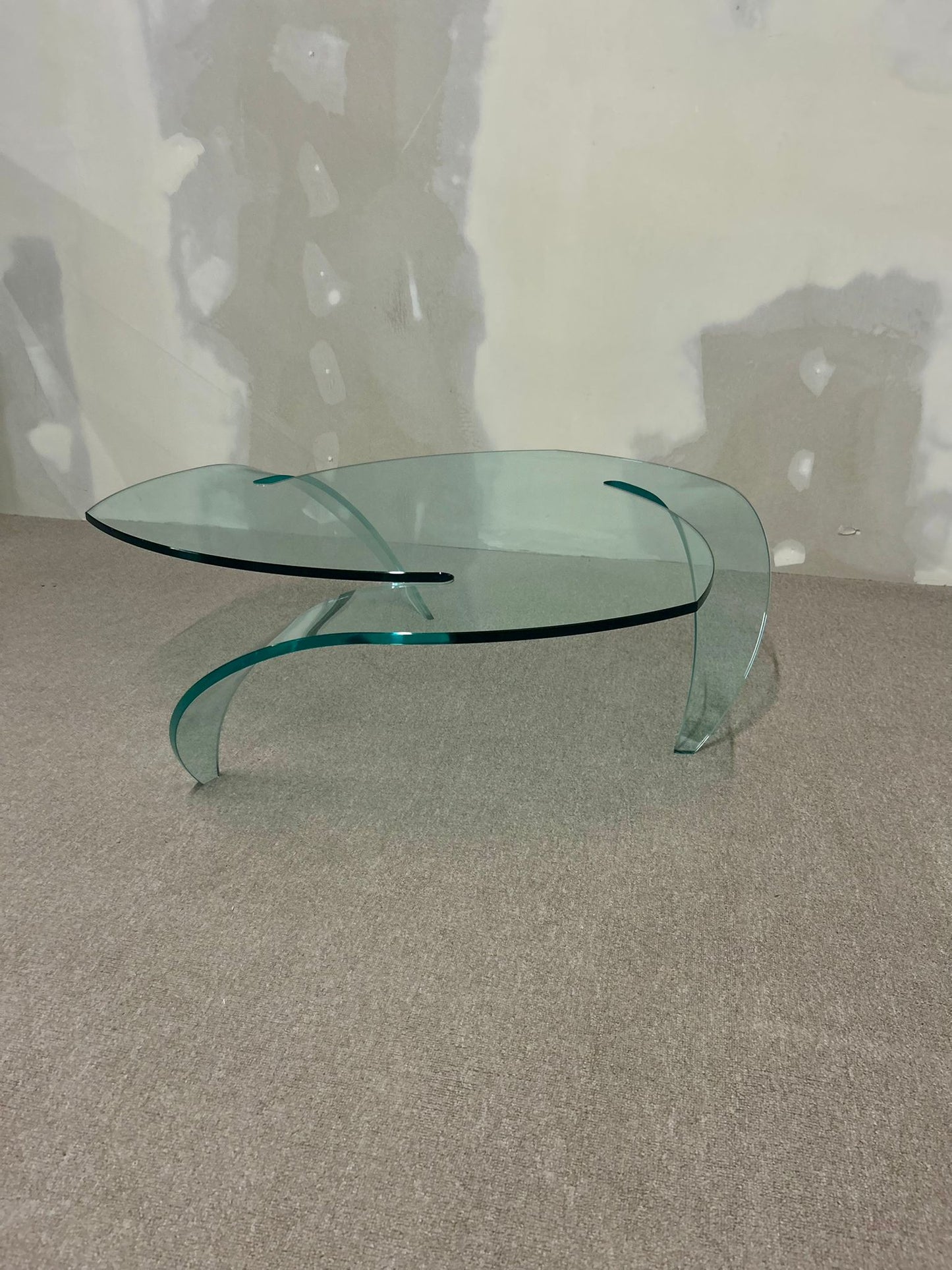 Design Glas Couchtisch Unikat Coffee Table Blickfang