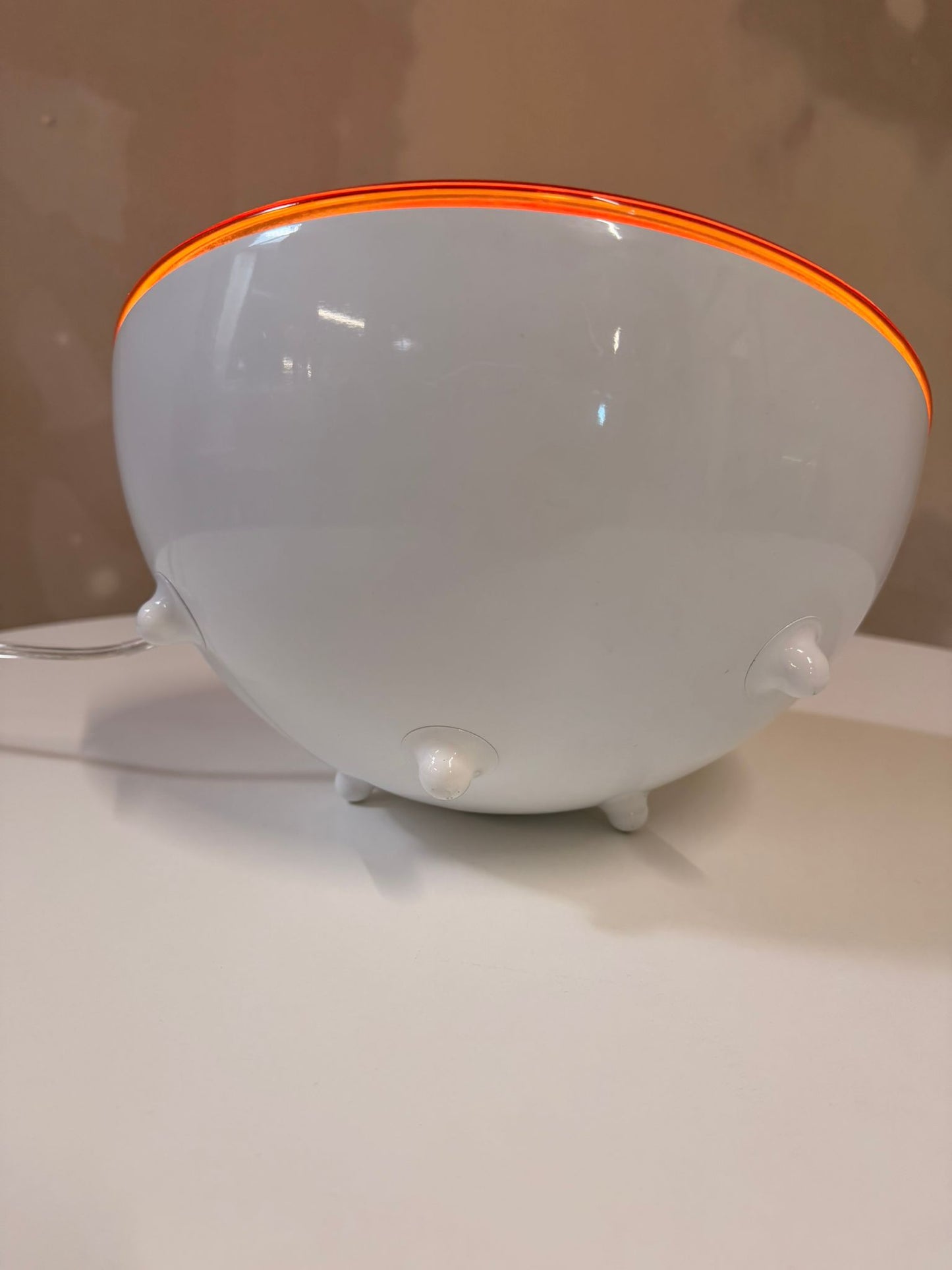 Vintage Space Age Tischlampe aus Frankreich, 70`s, orange