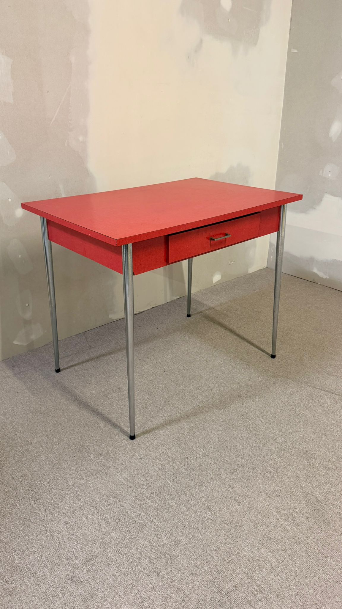Retro Vintage Kelko Küchentisch aus den 60er Jahren in Rot