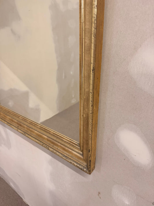 Vintage Wandspiegel mit goldenem Holzrahmen