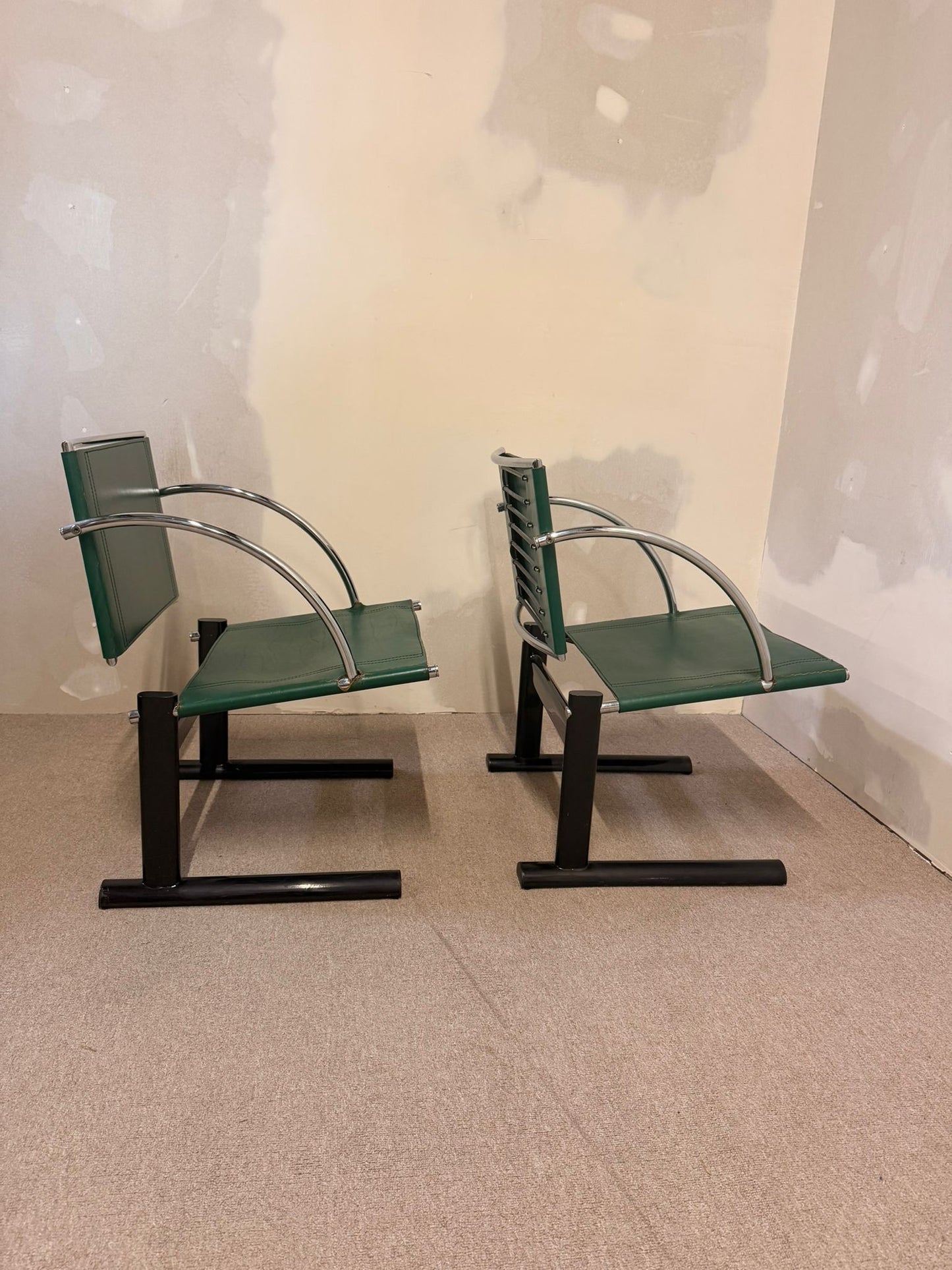 Postmoderne Vintage Freischwinger im Stil Mario Botta 90er