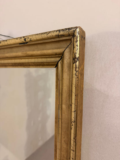 Vintage Wandspiegel mit goldenem Holzrahmen