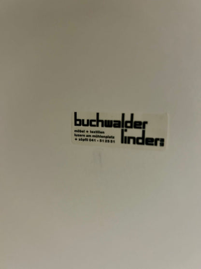 Runder Tisch mit weisser Platte + Chromfuss, Büro, 2x verf.