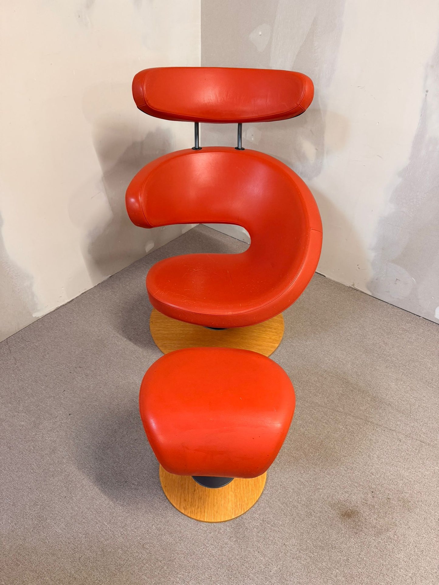 Peel Sessel aus Leder von Olav Eldøy für Varier (Stokke)