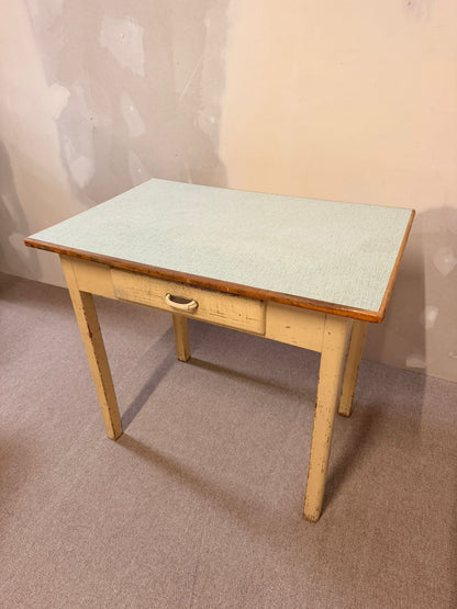 50`s vintage Tisch Küchentisch mit Schublade, Kelko Platte