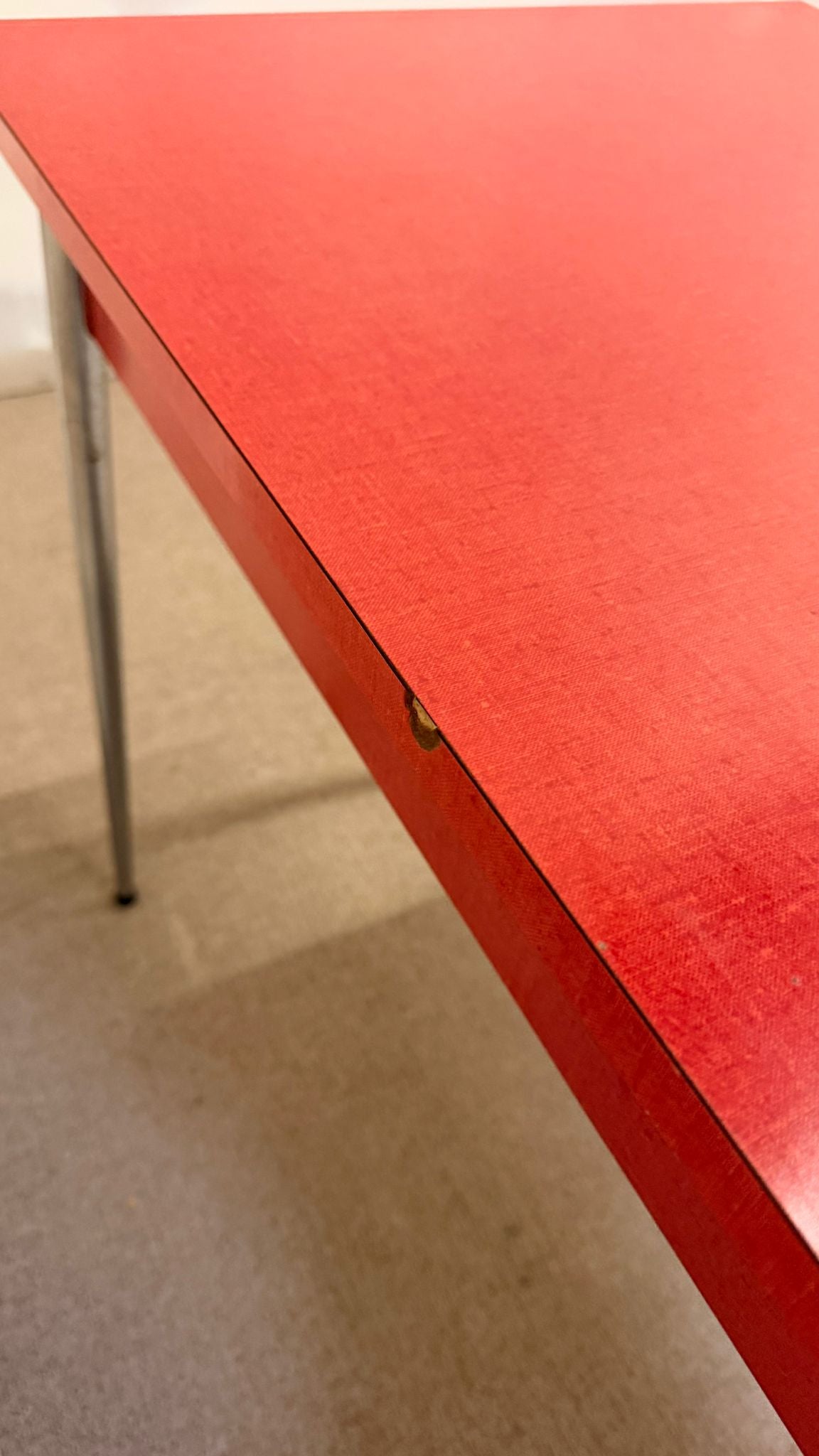 Retro Vintage Kelko Küchentisch aus den 60er Jahren in Rot