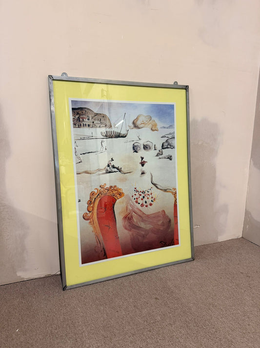 Kunstdruck "Paranoia" von Salvador Dalí, Metall Rahmen