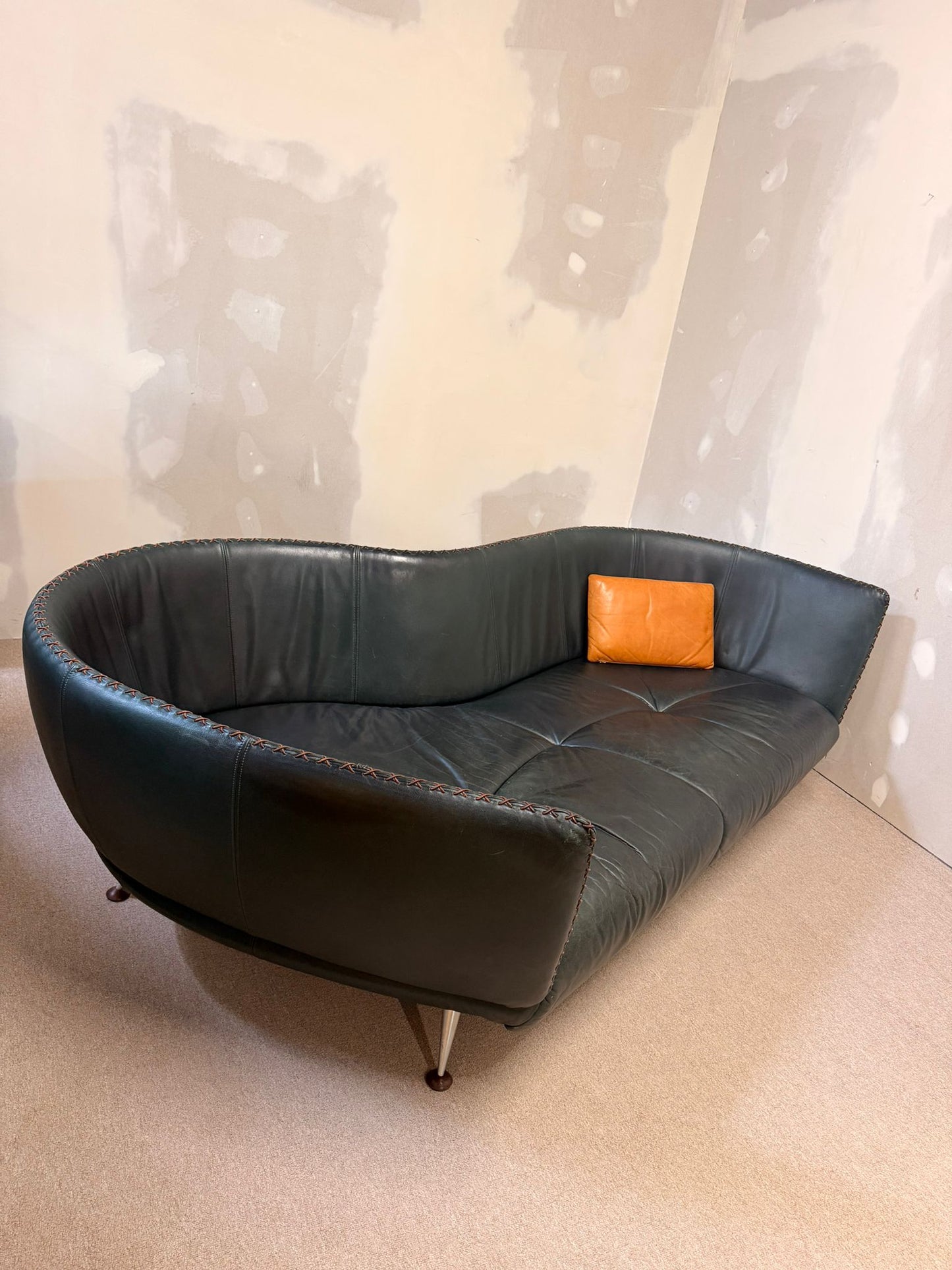 Vintage Ds-102 Ledersofa von Mathias Hoffmann für De Sede