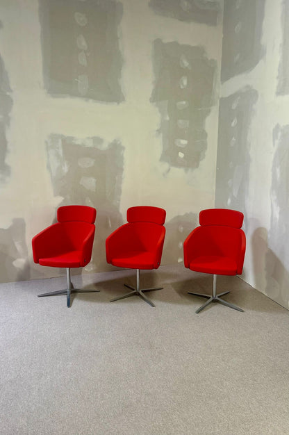 Bene Drehstühle Konferenz Stühle rot wie neu top Zustand,3x