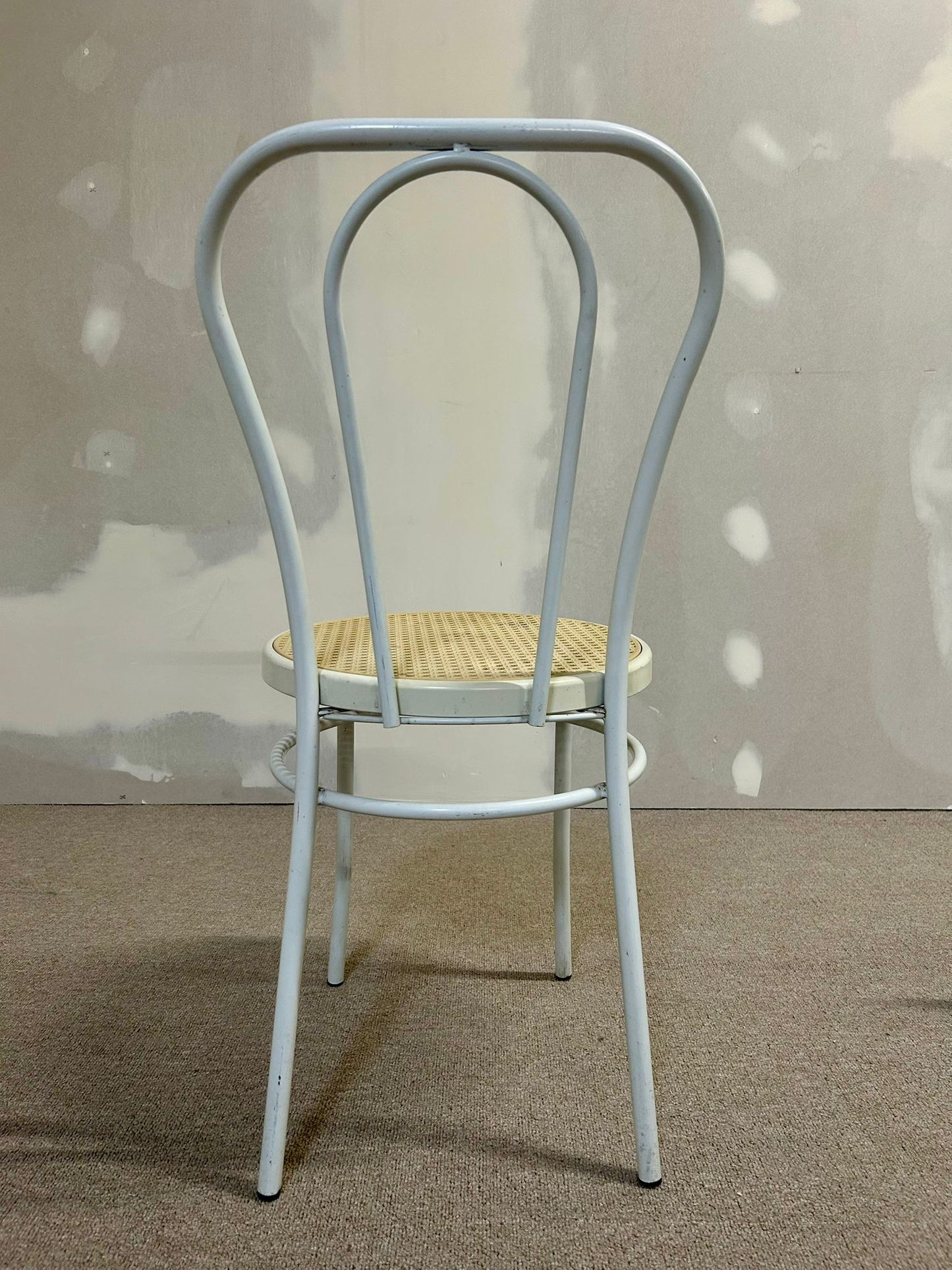 Bistrostuhl in Weiss im Stil von Thonet