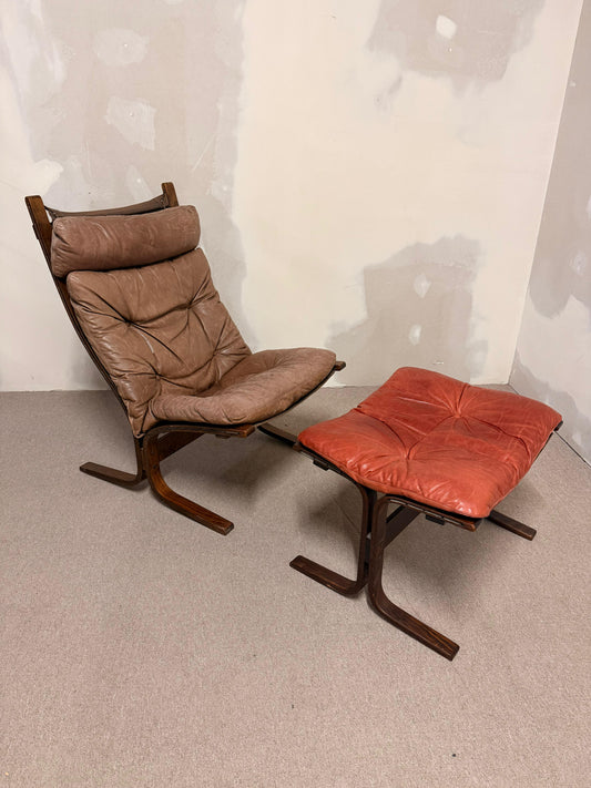 Siesta Sessel und Ottoman von Ingmar Relling für Westnofa