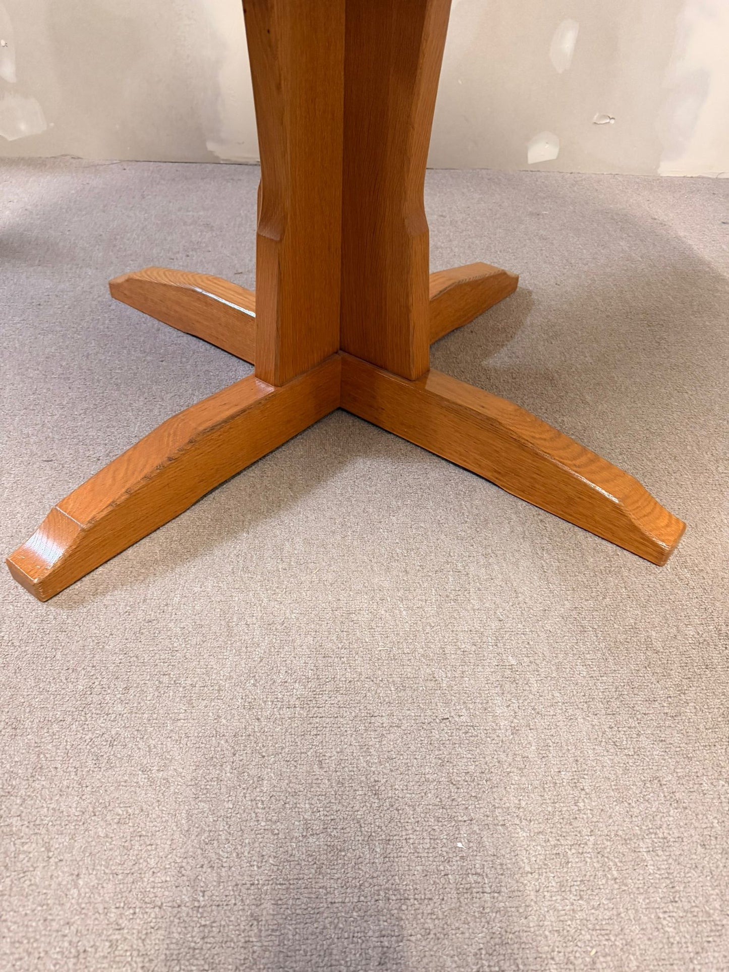 Runder Mid Century massivholz Esstisch