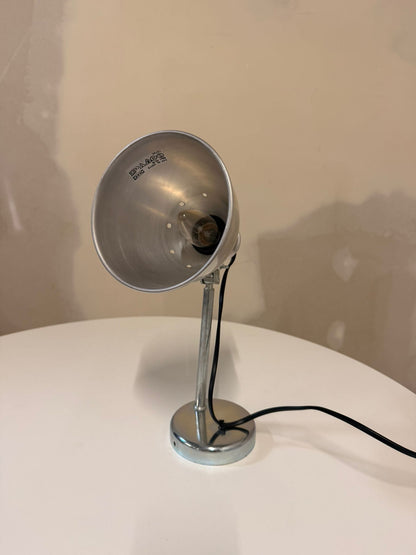 80er Jahre Retro Wandlampe aus Aluminium im Industrielook