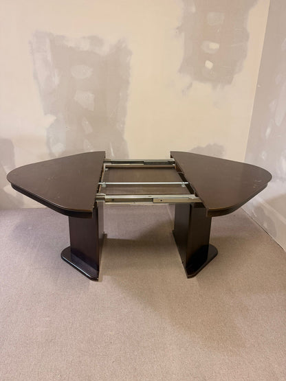 Esstisch ausziehbar im Art Deco Stil Holz massiv