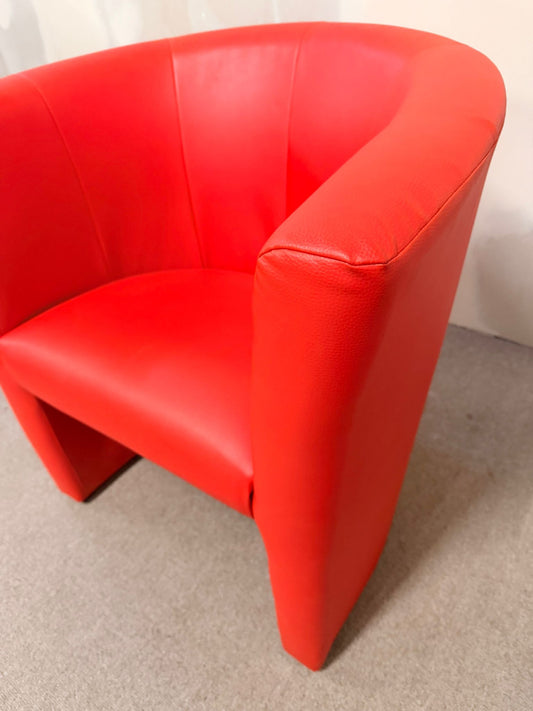Roter Design Sessel Cocktailsessel Clubsessel