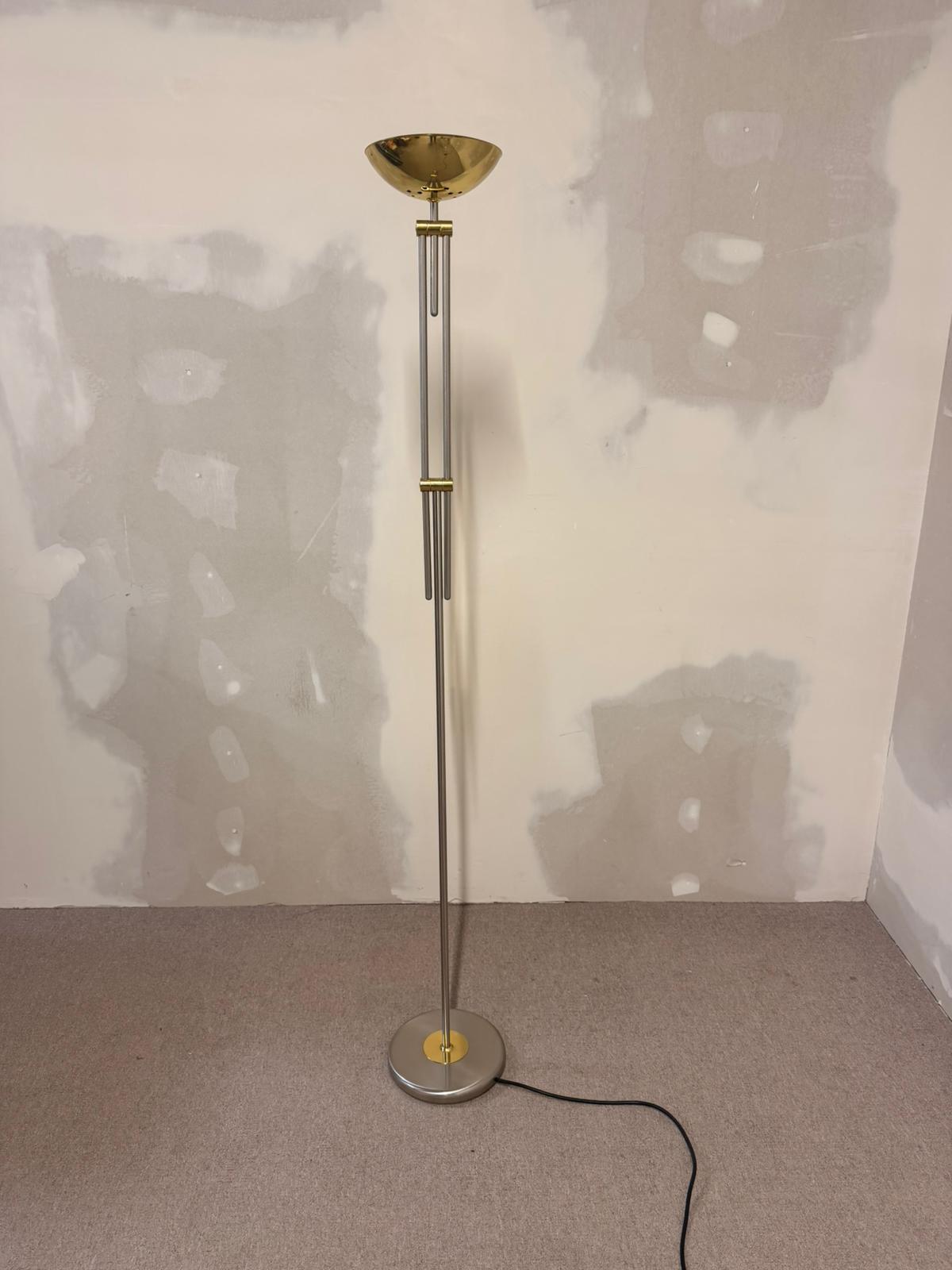 Designer Stehlampe von Bankamp Leuchten Messing Metall