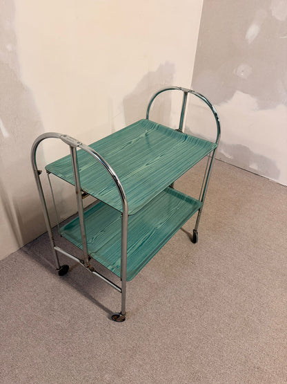 Klappbarer Vintage 1960`s Gerlinol Dinett Servierwagen