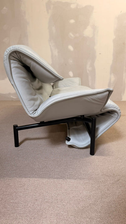 Cassina Veranda Leder Sofa von Vico Magistretti 80er Jahre