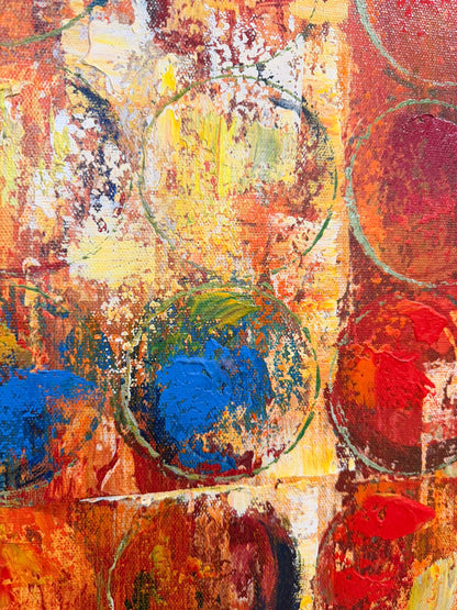 Grosses dekoratives Wandbild abstrakte Malerei Kunst