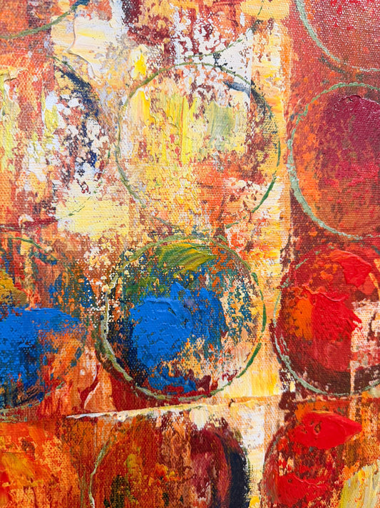 Grosses dekoratives Wandbild abstrakte Malerei Kunst