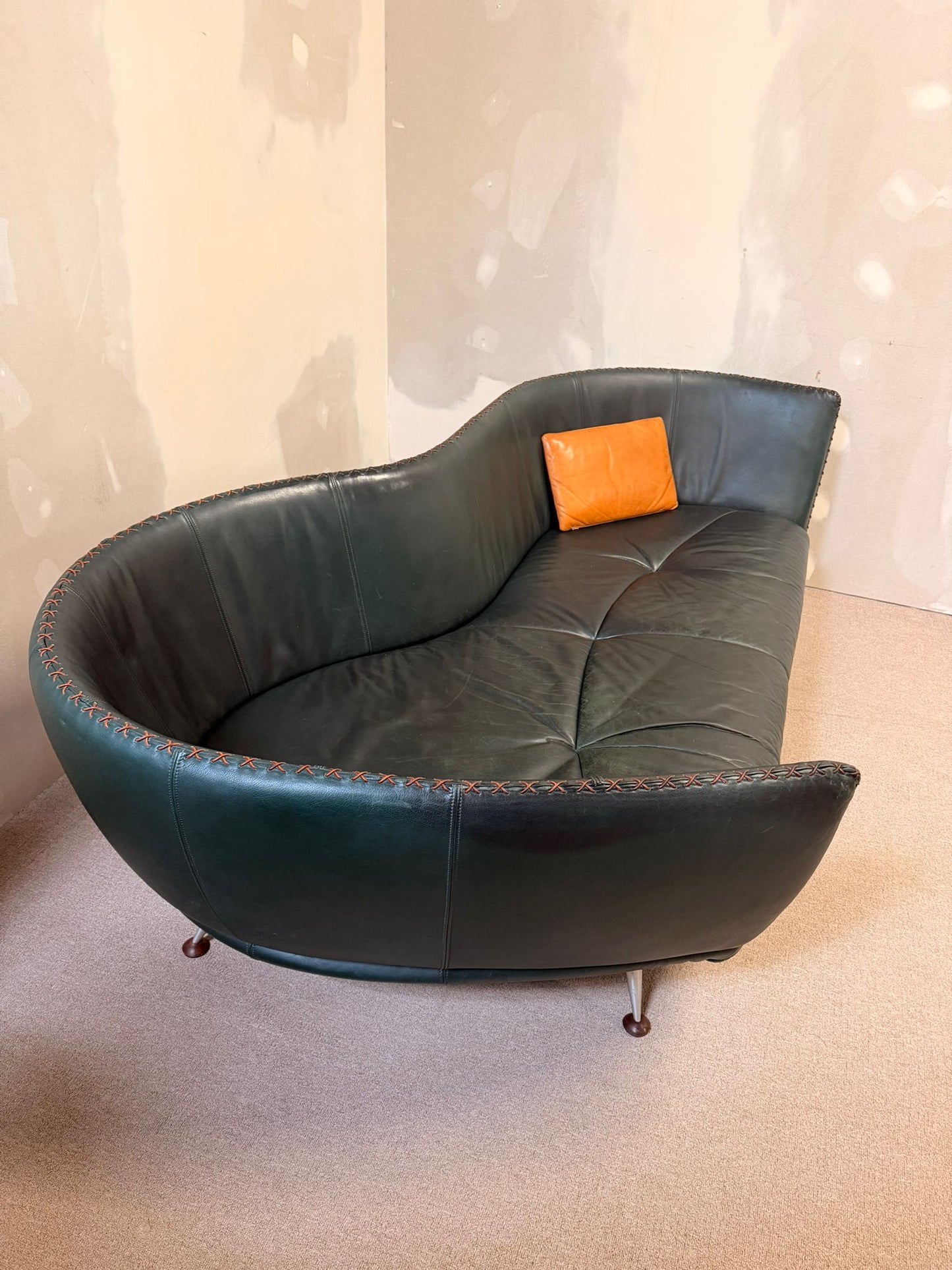 Vintage Ds-102 Ledersofa von Mathias Hoffmann für De Sede