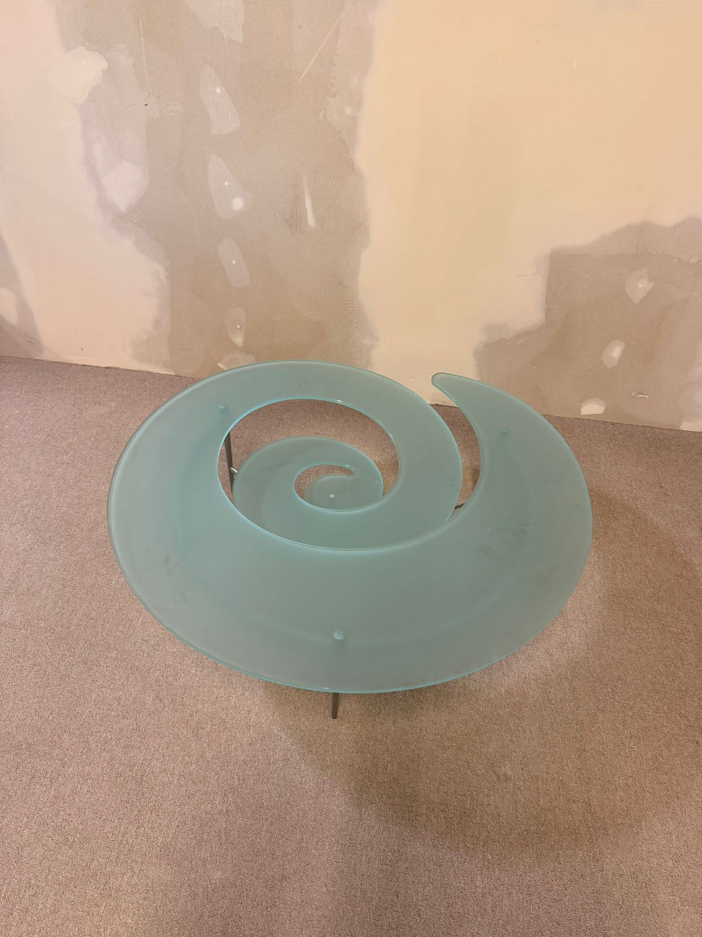 Cattelan Italia Couchtisch Spiralform Coffee Table Glastisch