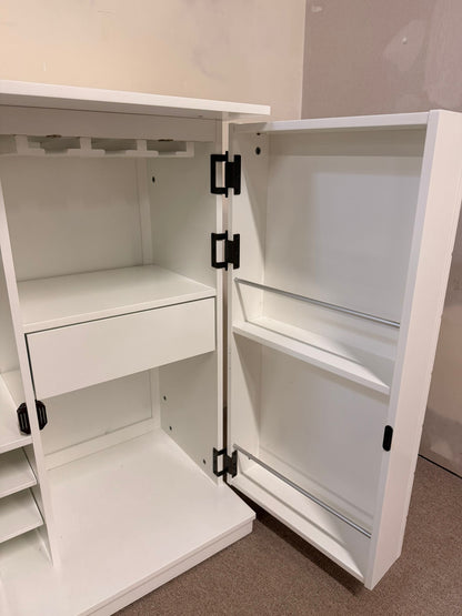 Barschrank Weinschrank Hausbar in weiss als Highboard