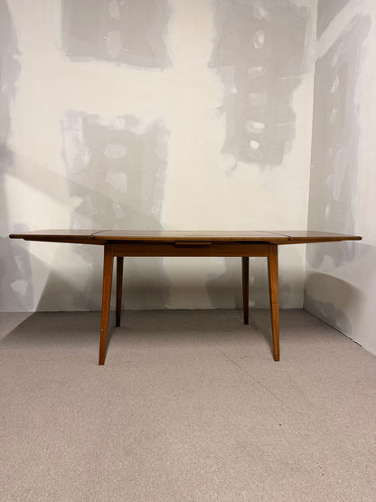 Mid Century Esstisch aus Teakholz mit Plattenauszug