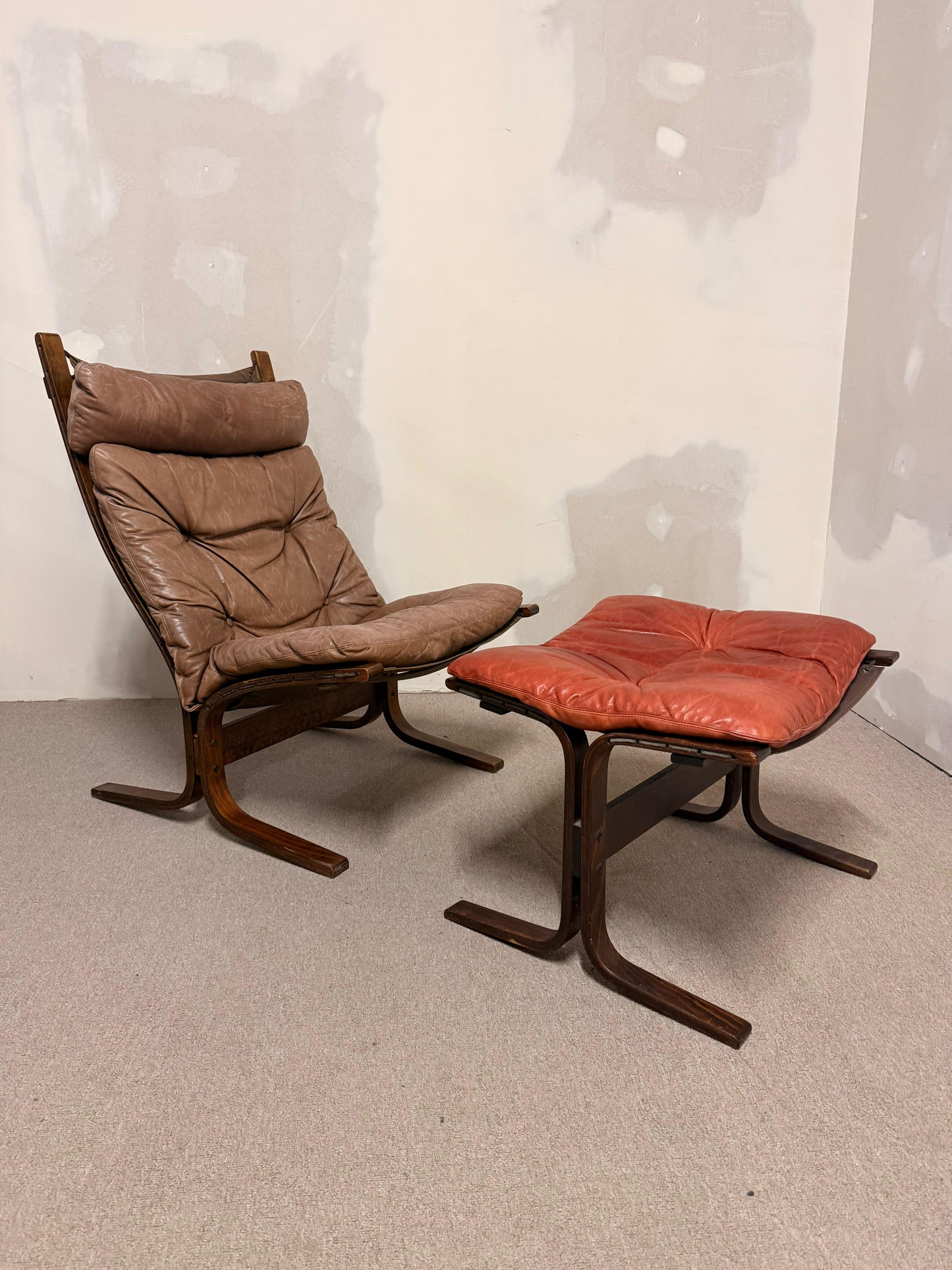 Siesta Sessel und Ottoman von Ingmar Relling für Westnofa