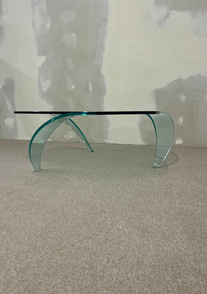 Design Glas Couchtisch Unikat Coffee Table Blickfang