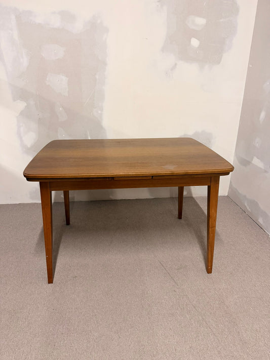Mid Century Esstisch aus Teakholz mit Plattenauszug