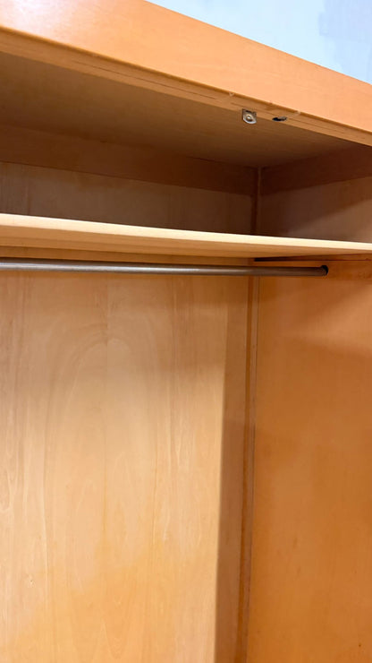 2-türiger Vintage Kleiderschrank im Mid Century Stil