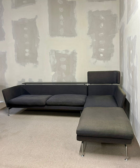 Vitra Suita Sofa, dunkelgrau modulares Ecksofa mit Ablage
