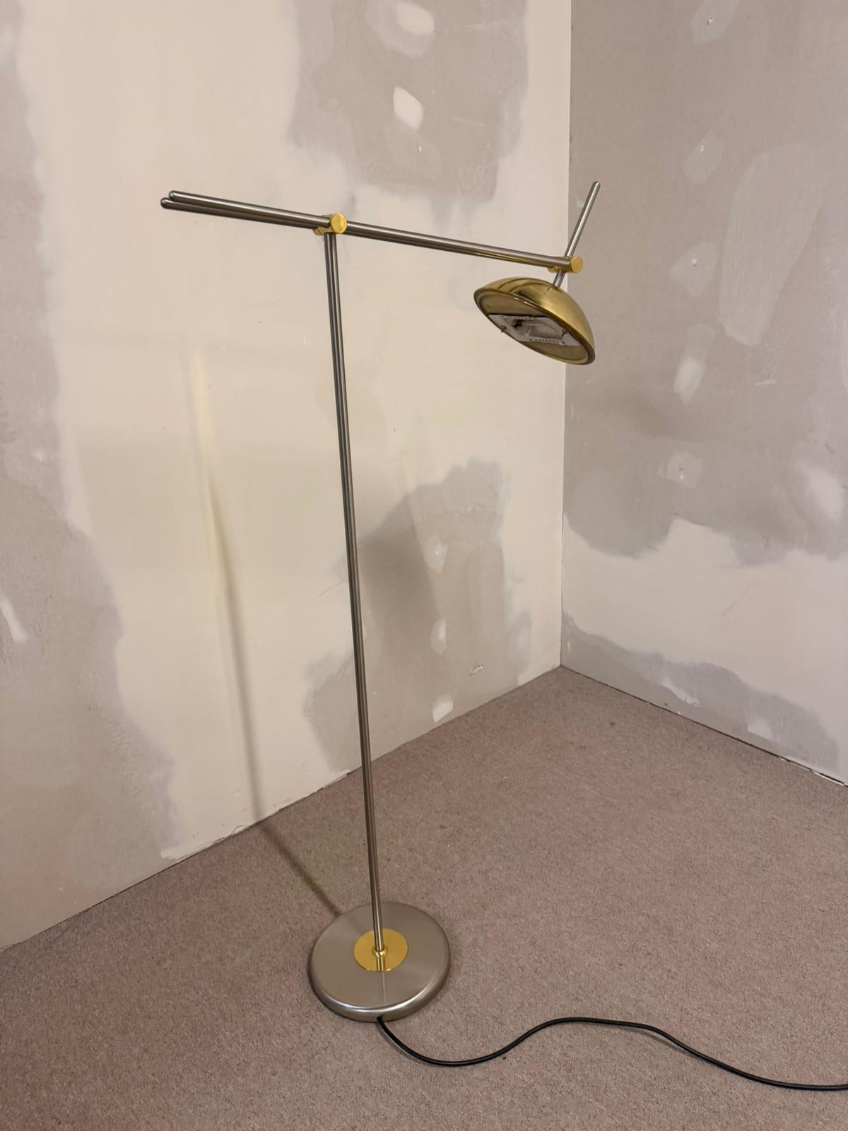 Designer Stehlampe von Bankamp Leuchten Messing Metall