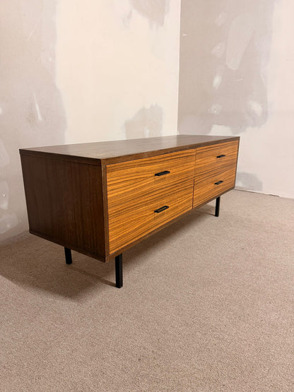 60er Jahre Vintage Sideboard Kommode Anrichte, 4 Schubladen