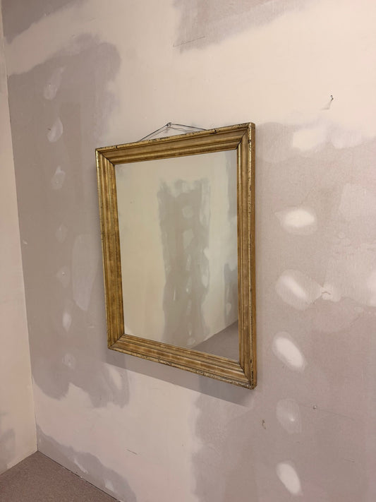 Vintage Wandspiegel mit goldenem Holzrahmen