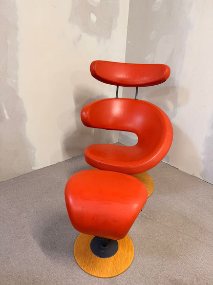 Peel Sessel aus Leder von Olav Eldøy für Varier (Stokke)