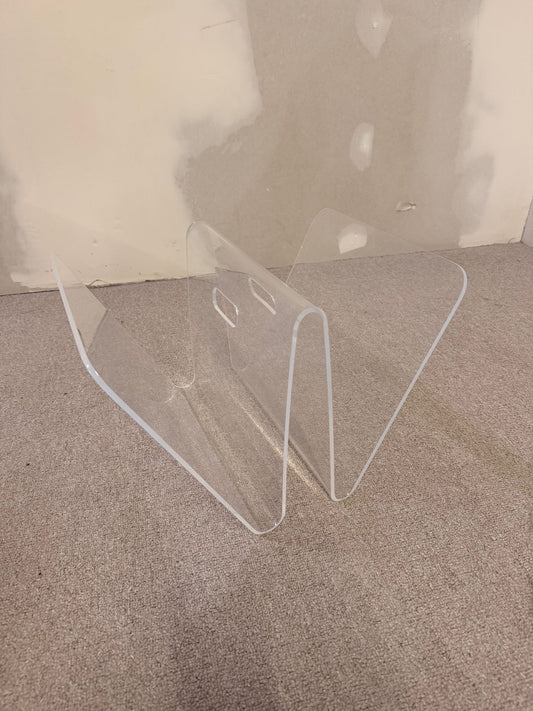 Transparente Zeitschriftenständer aus Plexiglas Acrylglas