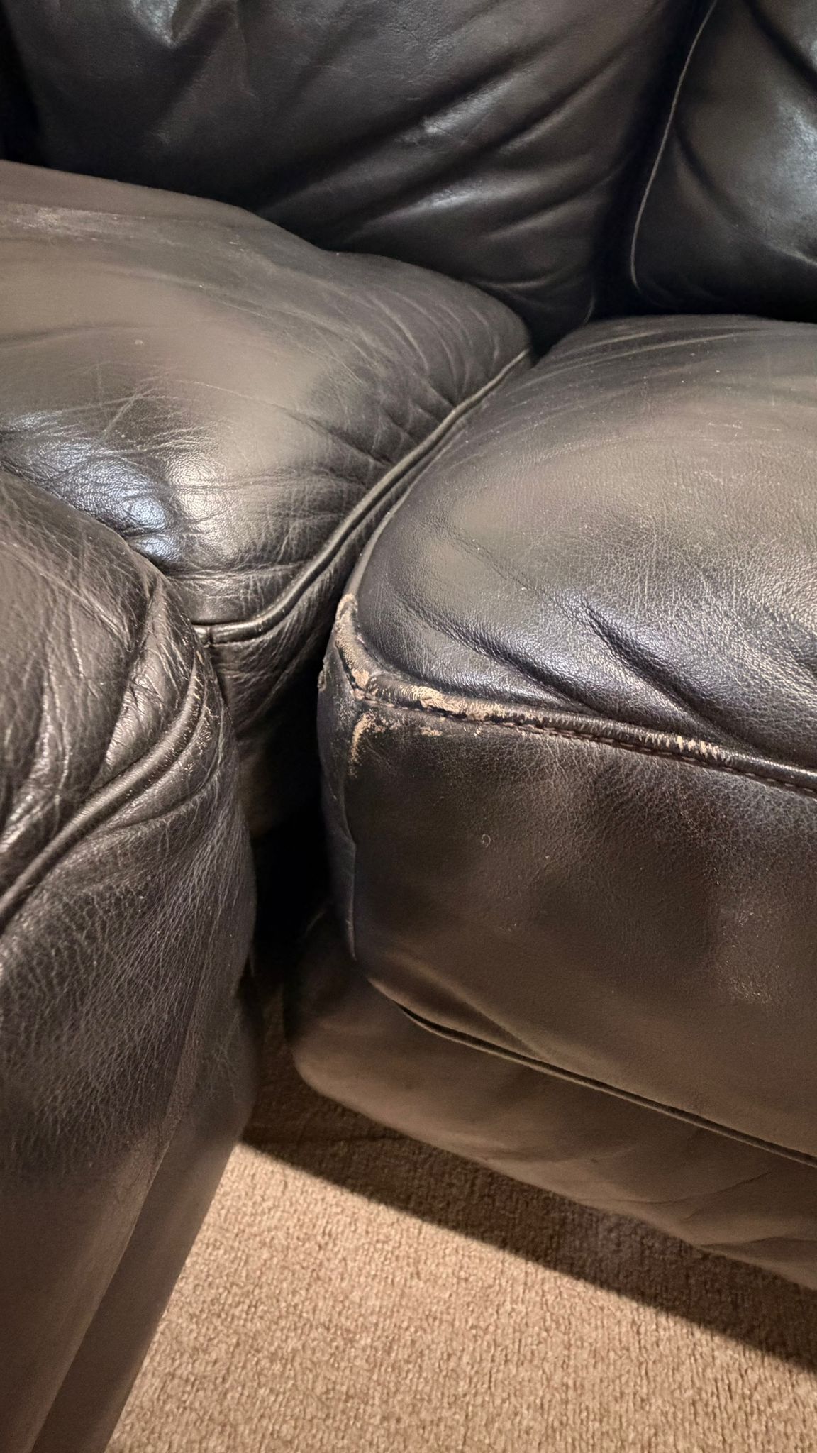 Modulares Postmodernes Vintage Leder Sofa von Ligne Roset