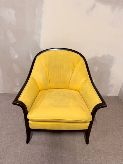 Sessel im Art Deco Stil, Loungesessel Clubsessel in gelb