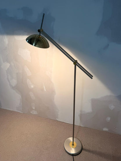 Designer Stehlampe von Bankamp Leuchten Messing Metall