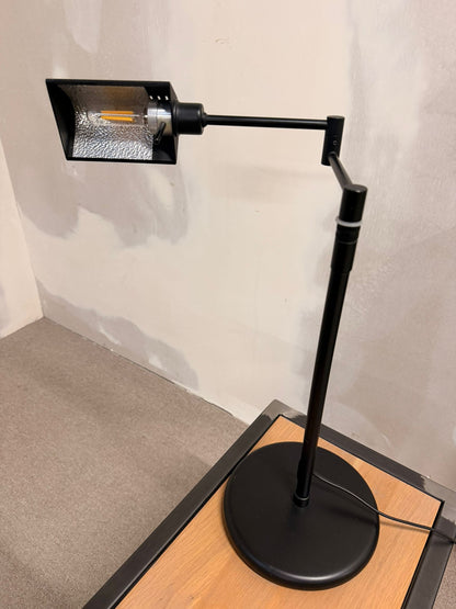 Schwarze Schreibtischlampe Tischlampe aus Metall, Holtkötter