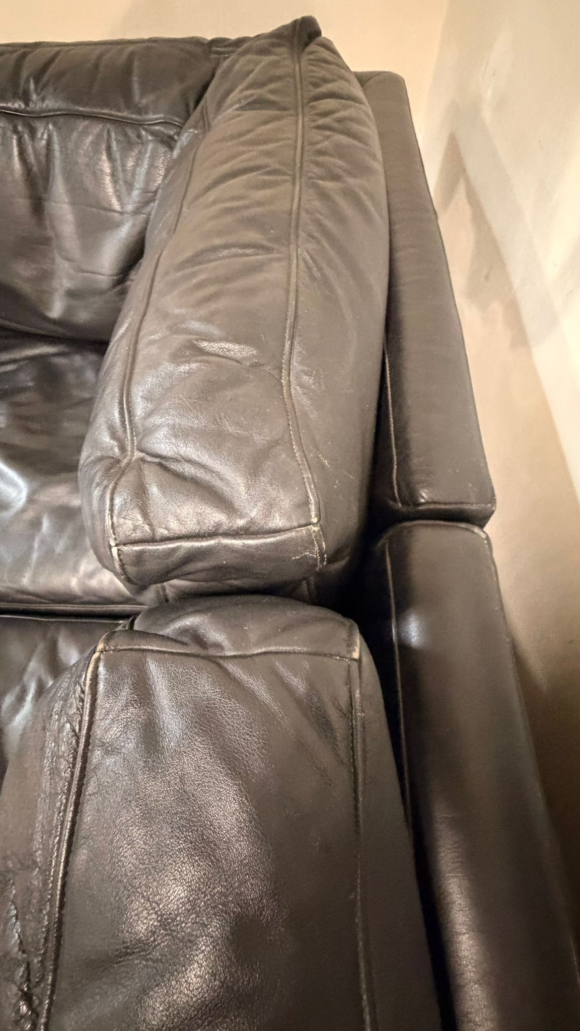 Modulares Postmodernes Vintage Leder Sofa von Ligne Roset